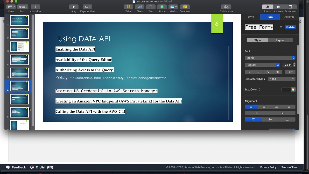 AWS Aurora Serverless | Connect using Data API - YouTube