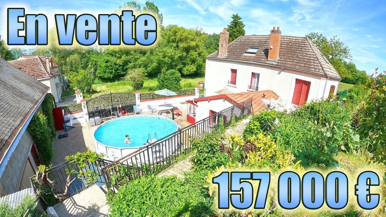 Vente maison 161m² avec jardin au calme à la campagne sans vis à vis. Graçay 18310 Centre Cher