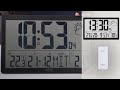 Horloge murale radio-pilotée avec station météo et capteur extérieur [PEARLTV.FR]