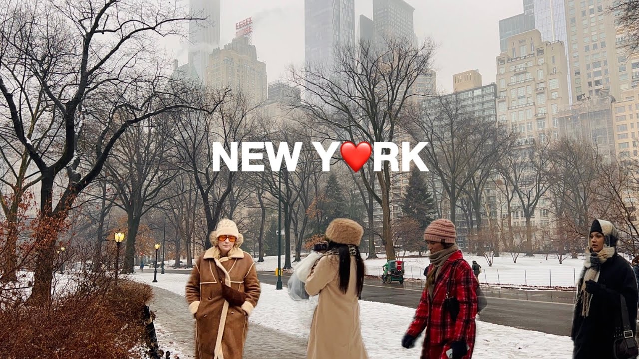 [4K]🇺🇸NYC Walk🗽Snowy Sunday in New York City ❄️☃️ Central Park Winter Wonderland | Jan 2026