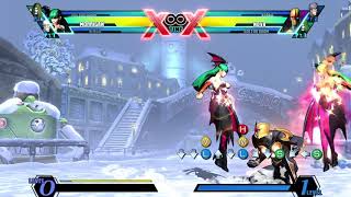 UMVC3 Morrigan Soul Drain combo by herself during Astral Vision