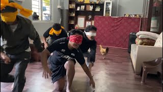 Blindfold Kukhra (hen) Pakrinay Challenge 🤣 | Dipesh Twenty4