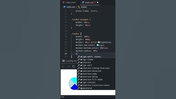 How To Create Loading Animation Using CSS  #html #css #shorts