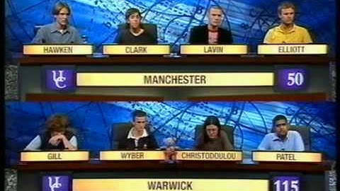 University Challenge Grand Final 2007 - Warwick v Manchester - Part II