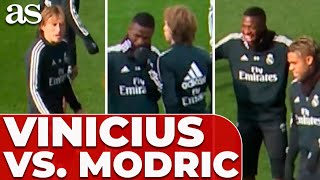 THROWBACK to 2018: When LUKA MODRIC and VINICIUS clashed in a FIERY TRAINING SEASON