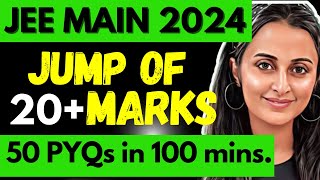 JEE MAINS 2024 | JUMP OF 20+  MARKS | POWER PACKED REVISION CRACK PYQ's in seconds #jee #jeemains