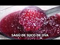 SAGÚ DE SUCO DE UVA