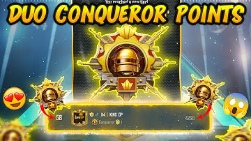 😍 Duo Conqueror Points in Bgmi 🥵 Bgmi Conqueror Points 😱 How Many Points To Reach Conqueror Bgmi