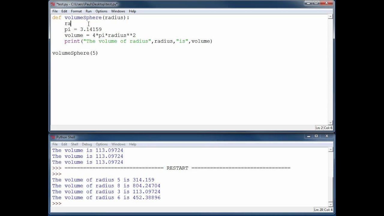 Chapter 9: Creating a Function - YouTube