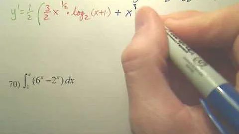 5.5 Base Other than e Differentiation and Integration Practice A - Calculus