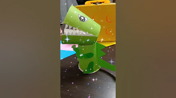 Cute dinosaur craft by paper cup 🦖#dinosaurcraft #papercupcrafts