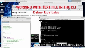 CCNA CYBERSECURITY OPERATIONS LABS | WORKING WITH TEXT FILE IN THE CLI