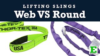 Web Slings VS Round Slings  How to Choose the Right One for Heavy Lifting