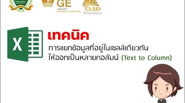 Excel Tricks: EP 19  การแยกข้อมูลที่อยู่ในเซลล์เดียวกันให้ออกเป็นหลายคอลัมน์