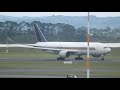 Air NZ / Singapore 777-200 ER Takeoff Auckland Airport