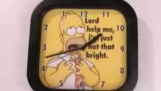 The Simpsons Backwards Movement Wall Clock