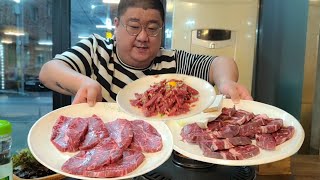  Today I tried beef!! eating show mukbang