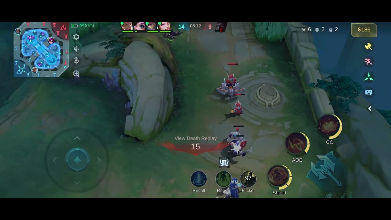 Mobile Legends Bang Bang (MLBB) play as Hanabi.