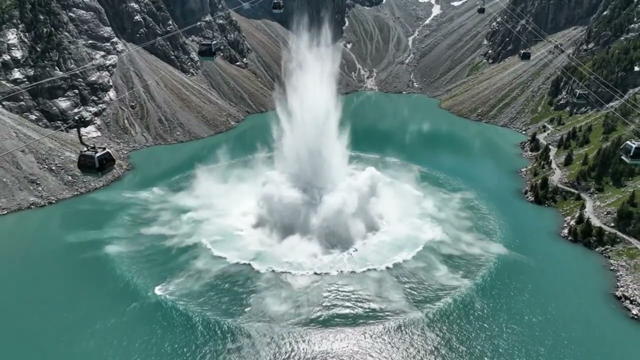 Golden Retriever saves people at a tourist site , n incredible moment.