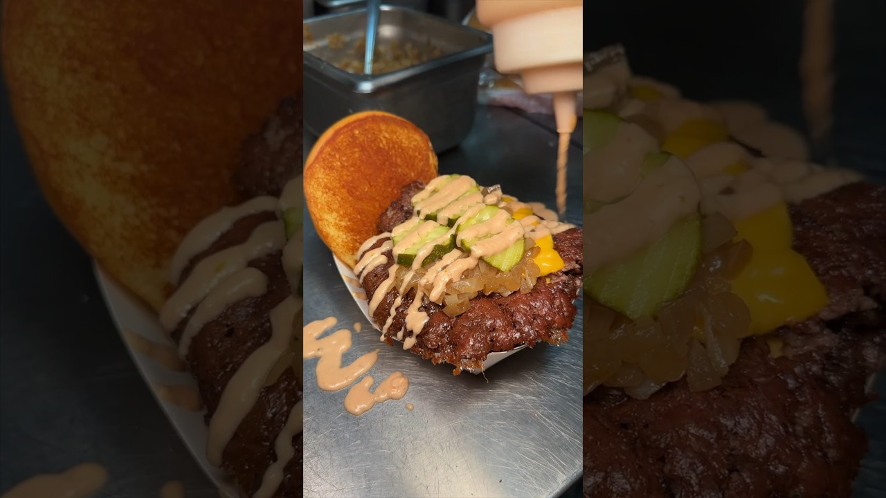 The QUADRUPLE MASH from Mashed Burgers in Cliffside Park, NJ! 🍔🍔🍔🍔 Love this place! #DEVOURPOWER