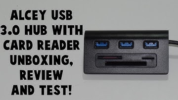 Cheap USB 3.0 Hub with SD Card Reader! Alcey USB 3.0 3-port hub with SD Card readers