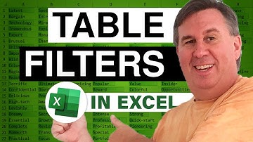 Excel - Ctrl+T Tables Debut - Automatic Filters and More - Episode 428