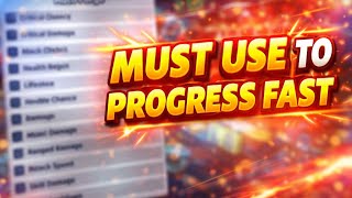 Must use substats for early game players in forge master! 