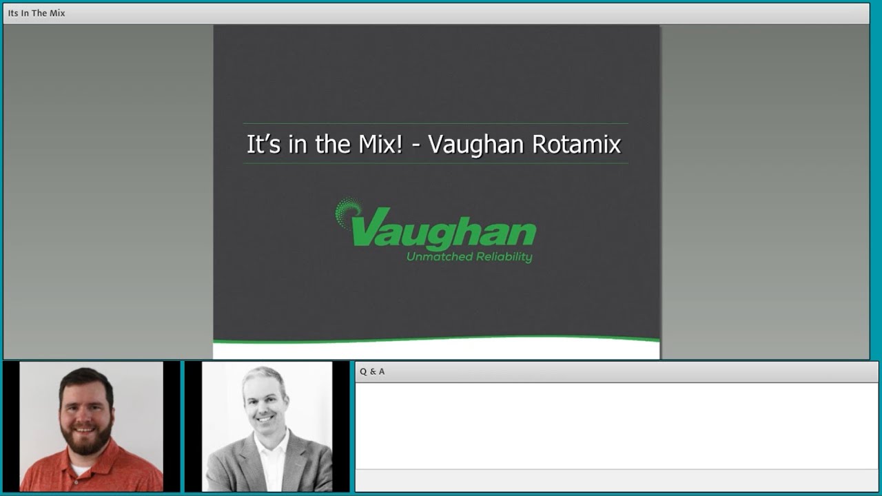 It’s in the Mix! – Mixing it up with Vaughan Rotamix Process Mixing Systems