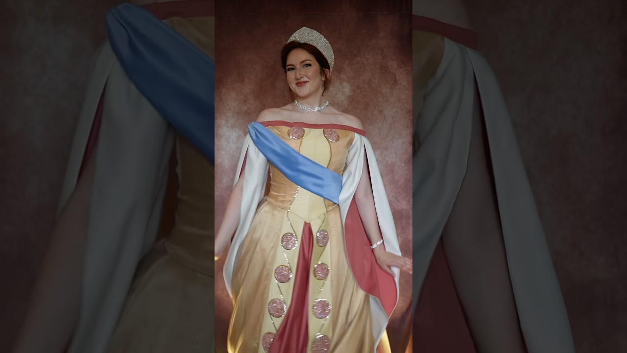 Trying on my grand duchess Anastasia dress for the first time 🥰✨