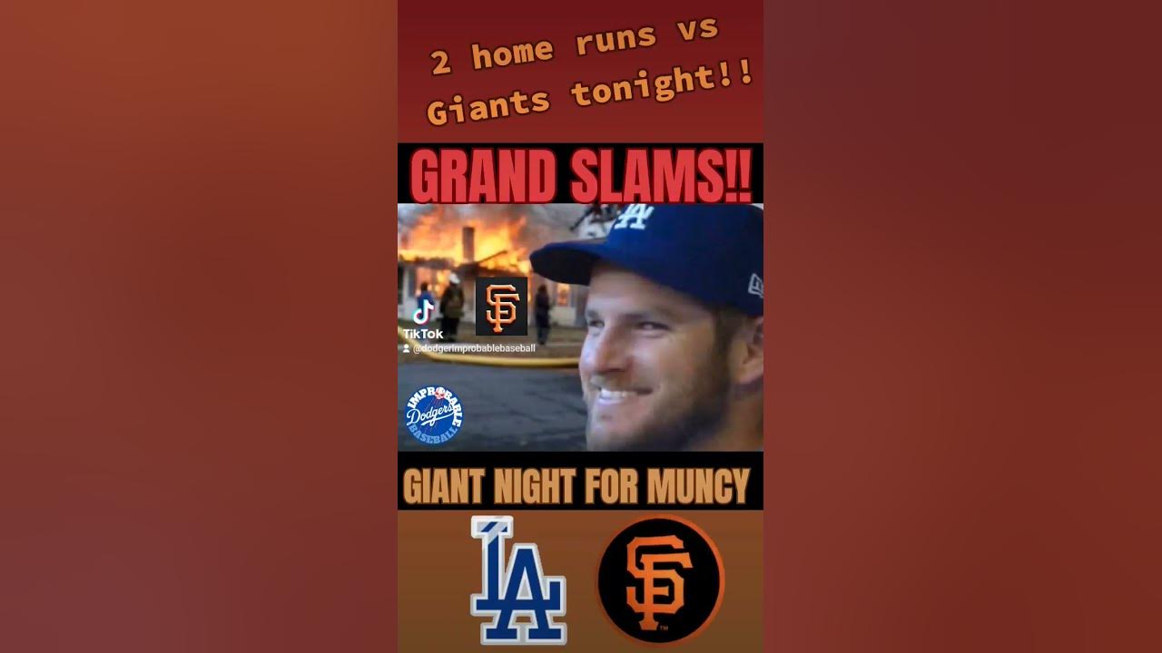 🤯 MAX MUNCY HITS A GRAND SLAM AGAINST DODGERS RIVAL SAN FRANCISCO GIANTS!  2 home runs in one night! 