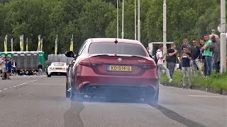 510HP Alfa Romeo Giulia Quadrifoglio - Launches, Revs, Accelerations!