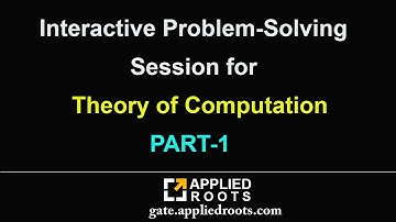 Interactive Problem-Solving Session for Theory of Computation PART-1 | GATE Applied Course
