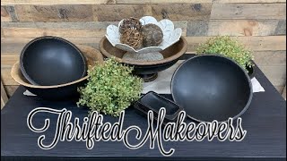 Trash to Treasure || Rescuing Wooden Bowls || Thrift Store Makeovers