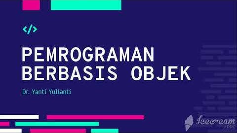 PBO | Pengenalan Java