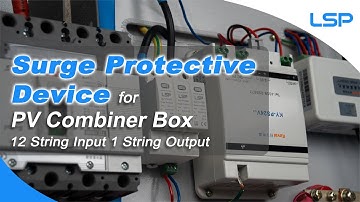 1000V DC Surge Protection Device SPD Installation for PV Solar Combiner Box