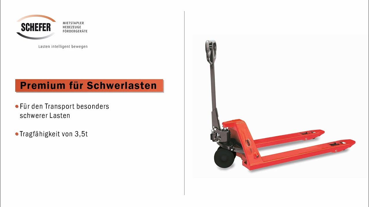 Schefer Premium für Schwerlasten - Tragfähigkeit 3,5t