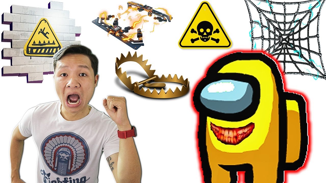 us 100 New 2022 THOÁT KHỎI 100 CÁI BẪY CỰC KHÓ CỦA QUÁI VẬT AMONG US TRONG ROBLOX | Thử Thách SlenderMan