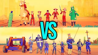 WILD WEST TEAM vs MEDIEVAL TEAM #45 | TABS  Totally Accurate Battle Simulator