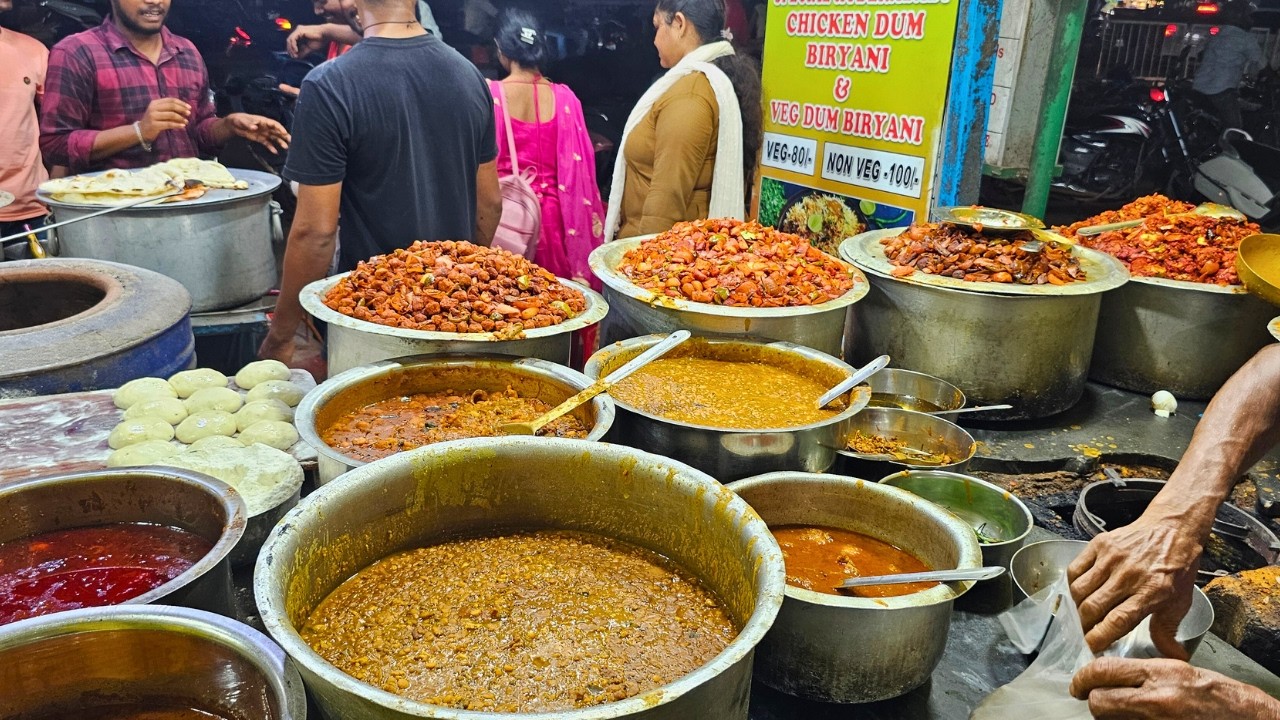 Cheapest Unlimited Thali Rs. 30/- Only | Veg & Nonveg Meal In Bhubaneswar | Indian Street Food