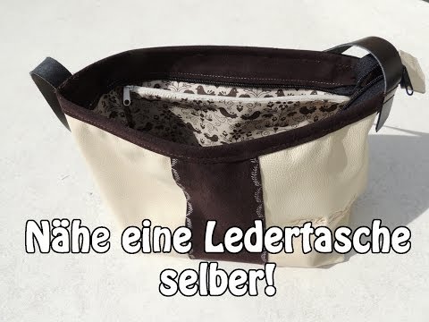Schnittmuster Ledertasche – Nähanleitung mit Videokurs