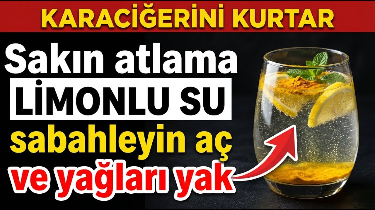 55+ Yaş İçin Karaciğer Yağlanmasını Tersine Çeviren Sabah Rutini! Limonlu Su ve Sırrı