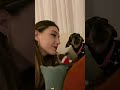 Puppy kiss 😘 #funnyvideo #dogs #funny #puppy #foryou