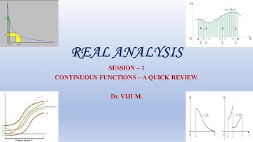 Real Analysis: Session 1 by Dr. Viji M.