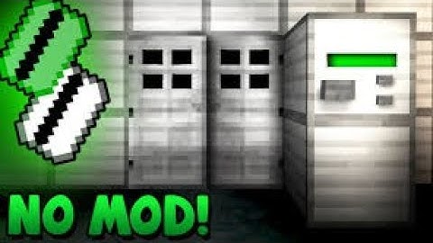 Minecraft Tutorial Key Door With Security System | PS4/XBOX