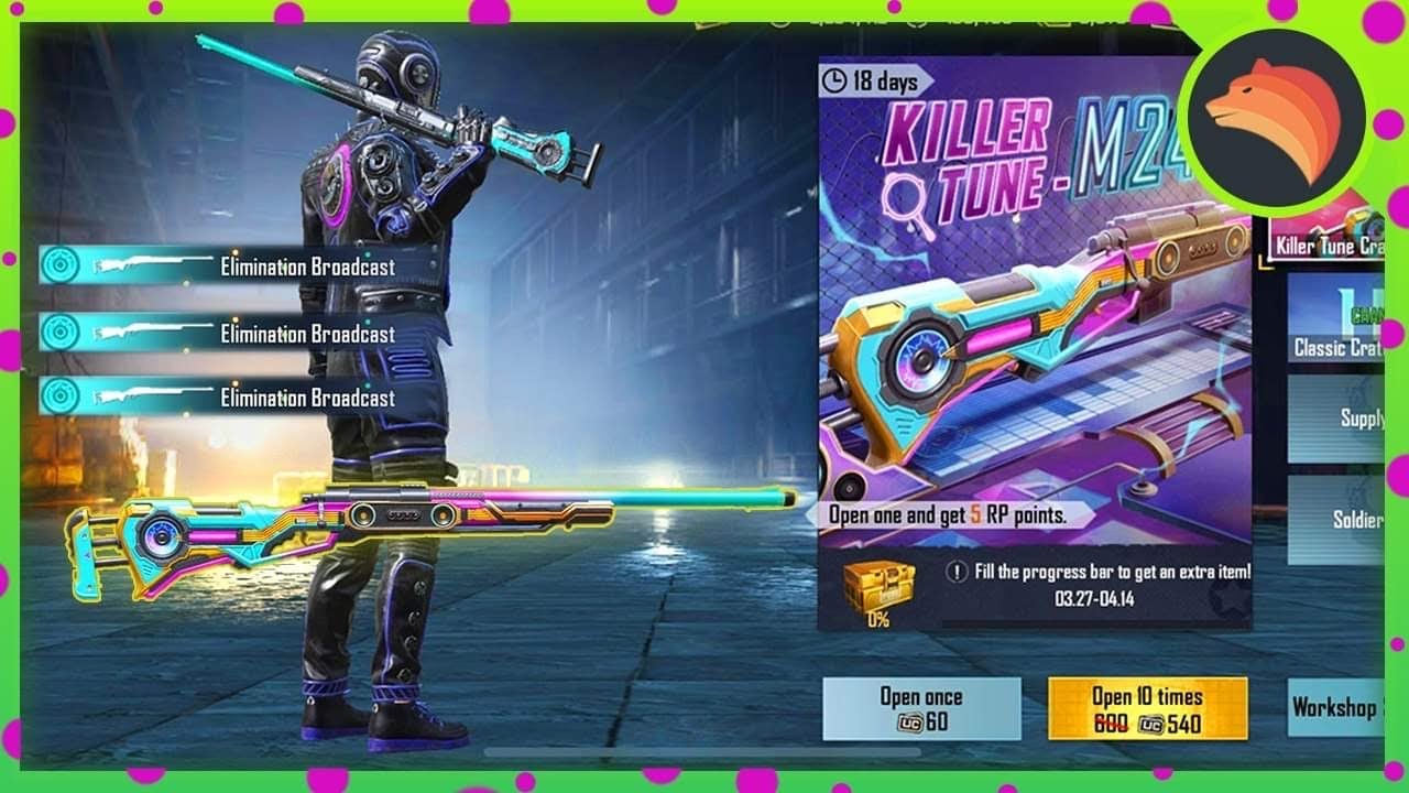 New Killer Tune M24 Skin Pubg Mobile Youtube