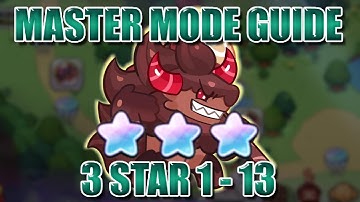 Master Mode 1-13 3 Star Guide Infinite Stuns | Cookie Run Kingdom (CRK)