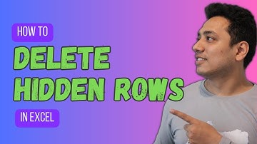 How to Delete Hidden Rows in Excel
