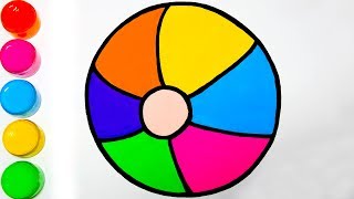 drawing easy rainbow ball
