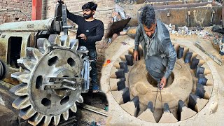 Incredible Manufacturing Process of Biggest Flour Mill Pinion Gear in Factory || Amazing Machines