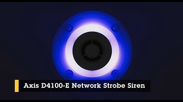 세계 최초의 네트워크 스트로브 사이렌 AXIS D4100-E Network Strobe Siren